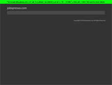 Tablet Screenshot of jobspresso.com